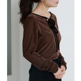 【Kastane】ドットベロアリボンプルオーバー | PAL GROUP OUTLET | 詳細画像2