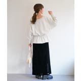 【Kastane】B Vネックペプラムスウェット | PAL GROUP OUTLET | 詳細画像9 