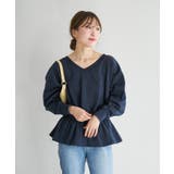 【Kastane】B Vネックペプラムスウェット | PAL GROUP OUTLET | 詳細画像11 