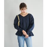 【Kastane】B Vネックペプラムスウェット | PAL GROUP OUTLET | 詳細画像12 