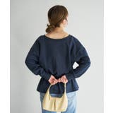 【Kastane】B Vネックペプラムスウェット | PAL GROUP OUTLET | 詳細画像14 