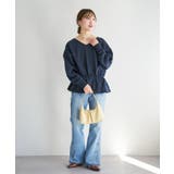 【Kastane】B Vネックペプラムスウェット | PAL GROUP OUTLET | 詳細画像16 