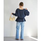 【Kastane】B Vネックペプラムスウェット | PAL GROUP OUTLET | 詳細画像20 