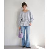 【Kastane】B Vネックペプラムスウェット | PAL GROUP OUTLET | 詳細画像25 