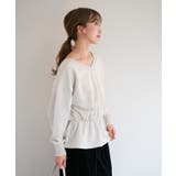 【Kastane】B Vネックペプラムスウェット | PAL GROUP OUTLET | 詳細画像3 