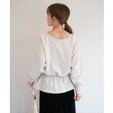 【Kastane】B Vネックペプラムスウェット | PAL GROUP OUTLET | 詳細画像4 