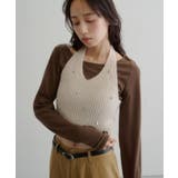 IVO | 【Kastane】チャーム付きホルターニットSET | PAL GROUP OUTLET
