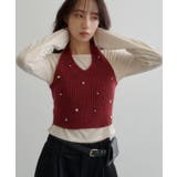 【Kastane】チャーム付きホルターニットSET | PAL GROUP OUTLET | 詳細画像24
