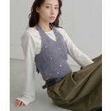 【Kastane】チャーム付きホルターニットSET | PAL GROUP OUTLET | 詳細画像3