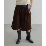 BRN | 【Kastane】ポーチベルト付きコーデュロイバミューダパンツ | PAL GROUP OUTLET