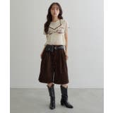 【Kastane】ポーチベルト付きコーデュロイバミューダパンツ | PAL GROUP OUTLET | 詳細画像6