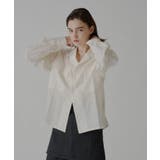 【Kastane】SHEER OPEN COLLAR SHIRT | PAL GROUP OUTLET | 詳細画像9