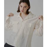 【Kastane】SHEER OPEN COLLAR SHIRT | PAL GROUP OUTLET | 詳細画像10