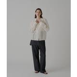 【Kastane】SHEER OPEN COLLAR SHIRT | PAL GROUP OUTLET | 詳細画像11