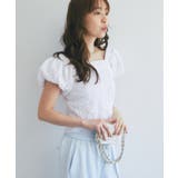 【La boutique BonBon】シャーリングパフスリーブBL | PAL GROUP OUTLET | 詳細画像3