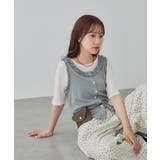 【Discoat】前開きフリルタンクトップ | PAL GROUP OUTLET | 詳細画像13