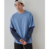 【Discoat】【Enlude】オーバーサイズレイヤード半袖Ｔ | PAL GROUP OUTLET | 詳細画像1 