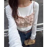 【Discoat】【umm】起毛レース花柄キャミビスチエ | PAL GROUP OUTLET | 詳細画像21 