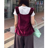【Ciaopanic】ショルダーギャザーベロアビスチェ | PAL GROUP OUTLET | 詳細画像5