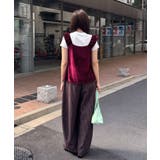 【Ciaopanic】ショルダーギャザーベロアビスチェ | PAL GROUP OUTLET | 詳細画像8