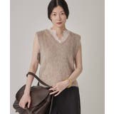 BEI | 【Omekashi】レースドッキングニットベスト | PAL GROUP OUTLET