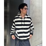 WHT | 【Ciaopanic】ボーダーZIPパーカー | PAL GROUP OUTLET