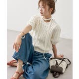 【mystic】ケーブル半袖ニット | PAL GROUP OUTLET | 詳細画像37
