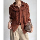 BR | 【DouDou】スカーフ付フロッキ-レースシャツ | PAL GROUP OUTLET