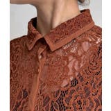 【DouDou】スカーフ付フロッキ-レースシャツ | PAL GROUP OUTLET | 詳細画像30