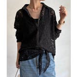 BK | 【DouDou】スカーフ付フロッキ-レースシャツ | PAL GROUP OUTLET