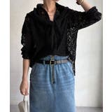 【DouDou】スカーフ付フロッキ-レースシャツ | PAL GROUP OUTLET | 詳細画像44