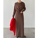 【DouDou】【okochi企画】スラブドレープワンピース | PAL GROUP OUTLET | 詳細画像3