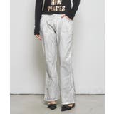 OFF | 【WHO'S WHO gallery】ストレッチ転写加工フレアパンツ | PAL GROUP OUTLET