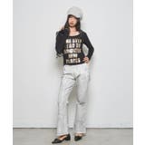 【WHO'S WHO gallery】ストレッチ転写加工フレアパンツ | PAL GROUP OUTLET | 詳細画像5