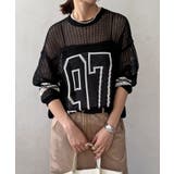 BK×OFF | 【DouDou】ナンバリングメッシュニット | PAL GROUP OUTLET