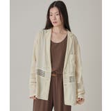【Omekashi】起毛サテンレースシャツJK | PAL GROUP OUTLET | 詳細画像2 