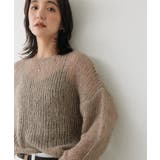 MOC | 【RIVE DROITE】モヘヤブレンドルーズネックKN | PAL GROUP OUTLET