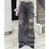 【Ciaopanic】フラワーパッチダメージデニムパンツ | PAL GROUP OUTLET | 詳細画像10 