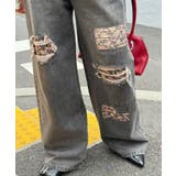 【Ciaopanic】フラワーパッチダメージデニムパンツ | PAL GROUP OUTLET | 詳細画像8 