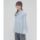 【Discoat】【umm】フリルビックカラーボウタイブラウス | PAL GROUP OUTLET | 詳細画像3