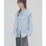 【Discoat】【umm】フリルビックカラーボウタイブラウス | PAL GROUP OUTLET | 詳細画像7