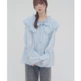 【Discoat】【umm】フリルビックカラーボウタイブラウス | PAL GROUP OUTLET | 詳細画像8