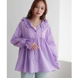 【Discoat】フリルフードギャザー切り替えシャツ | PAL GROUP OUTLET | 詳細画像15