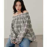【Discoat】衿レースチェックブラウス | PAL GROUP OUTLET | 詳細画像16
