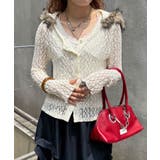 【Ciaopanic】ファーフードレーストップス | PAL GROUP OUTLET | 詳細画像1