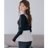 【Chico】フリルカラーレイヤードパフKT | PAL GROUP OUTLET | 詳細画像6 