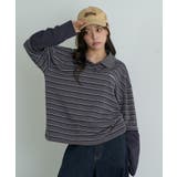 【RAY CASSIN】ルーズレイヤードポロT | PAL GROUP OUTLET | 詳細画像2
