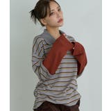 B/GRY | 【RAY CASSIN】ルーズレイヤードポロT | PAL GROUP OUTLET