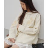 【Discoat】【umm】バラモチーフストライプシャツ | PAL GROUP OUTLET | 詳細画像22