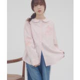 【Discoat】【umm】バラモチーフストライプシャツ | PAL GROUP OUTLET | 詳細画像34